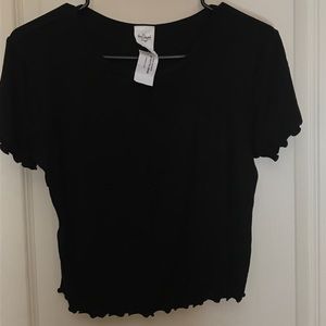 Black crop top